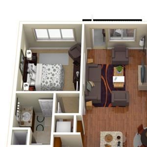 2 Bedroom Floor Plan