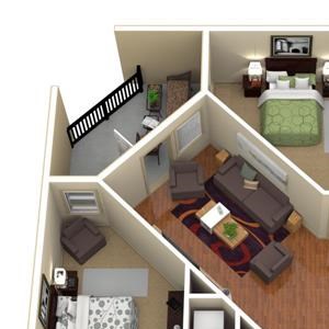 2 Bedroom Floor Plan
