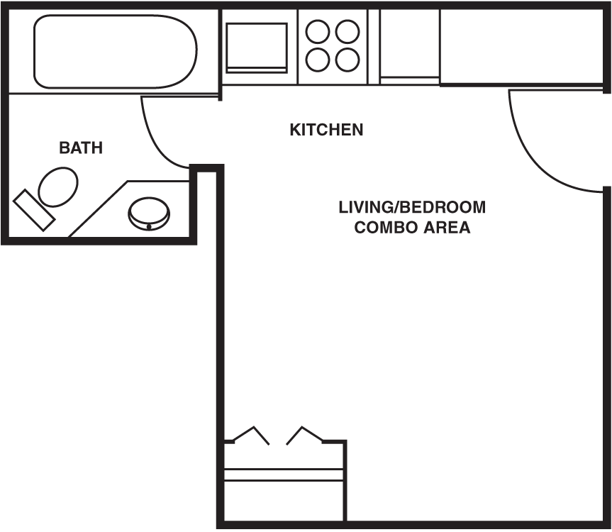 Small Studio Floor Plan