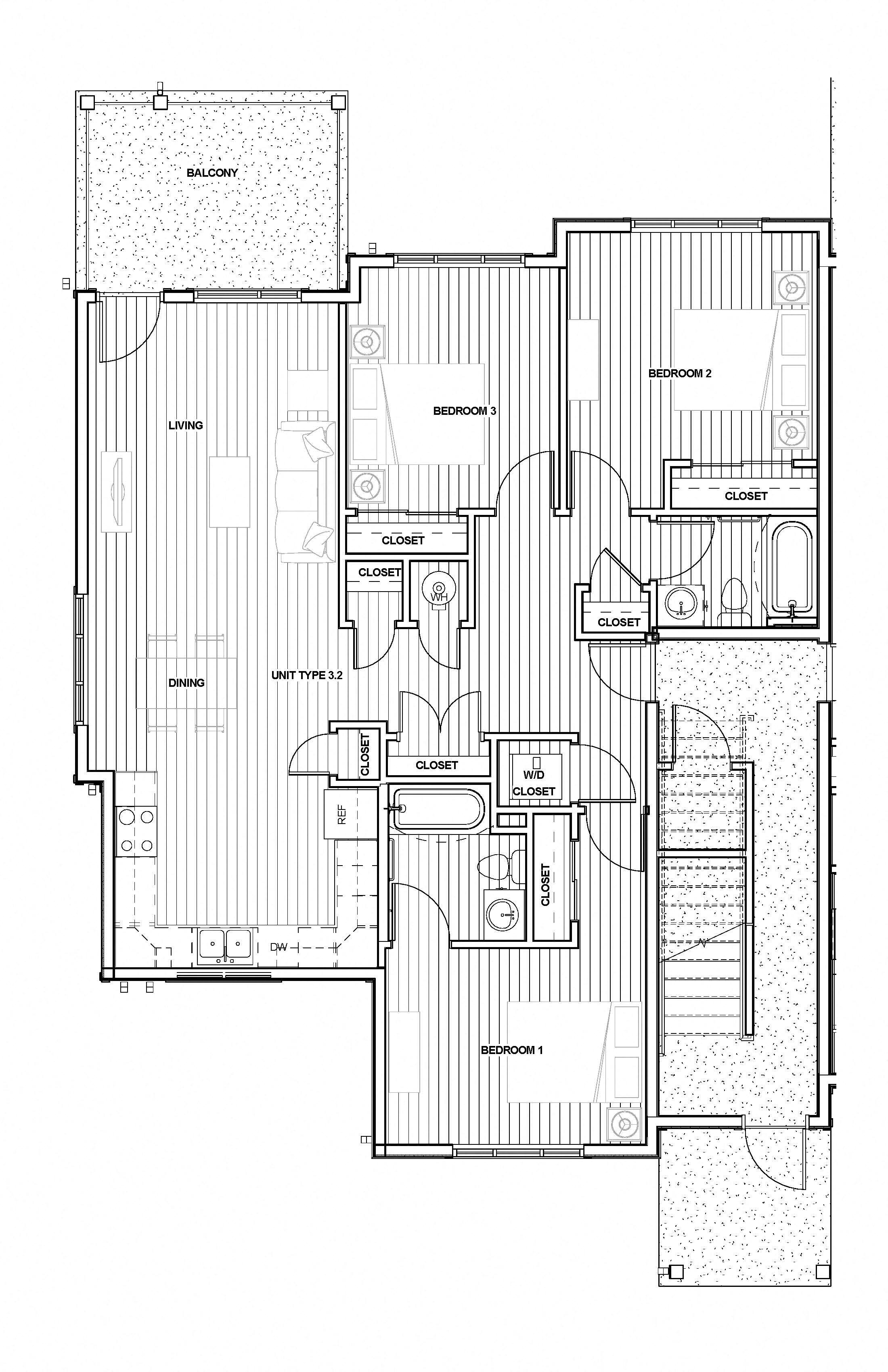 3 bedroom 2 bath