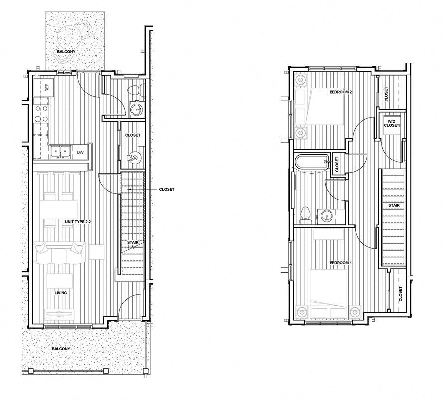 2 bedroom 1.5 bath