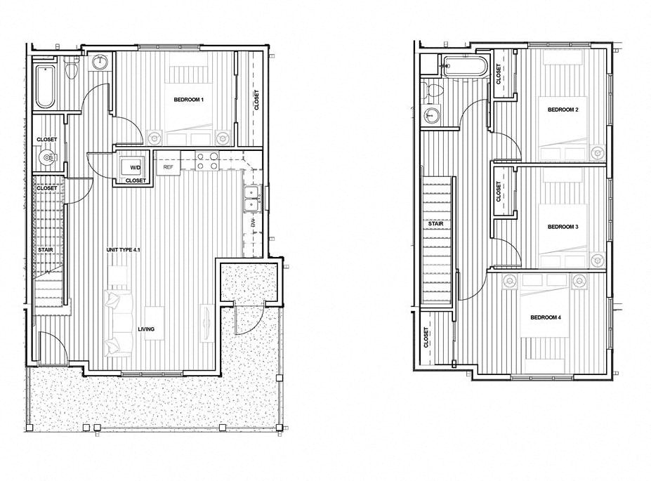 4 bedroom 2 bath