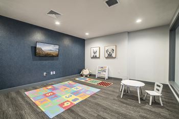 Childrens play room located in 24 hour fitness center at The Villas at Mahoney Park in Northeast Lincoln, Nebraska