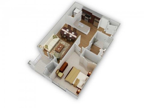 The Trent A-2 Floorplan at Phillips Mallard Creek Apartments, 28262
