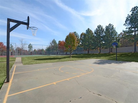 the basketball court is available for tenants to use