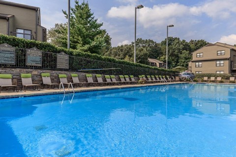 the swimming pool at our apartments