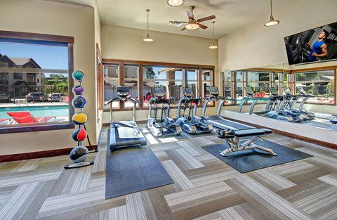 24 Hour Fitness Center at The Arbors at Edgewood Apartments, Edgewood, WA