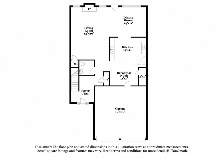 the schematic diagram of the residences floor plan
