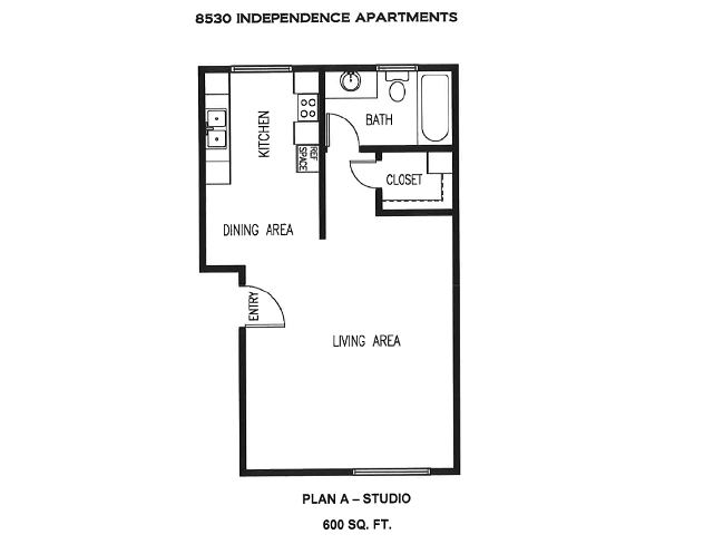 Floor Plans Of 8530 Independence Apartments In Canoga Park Ca