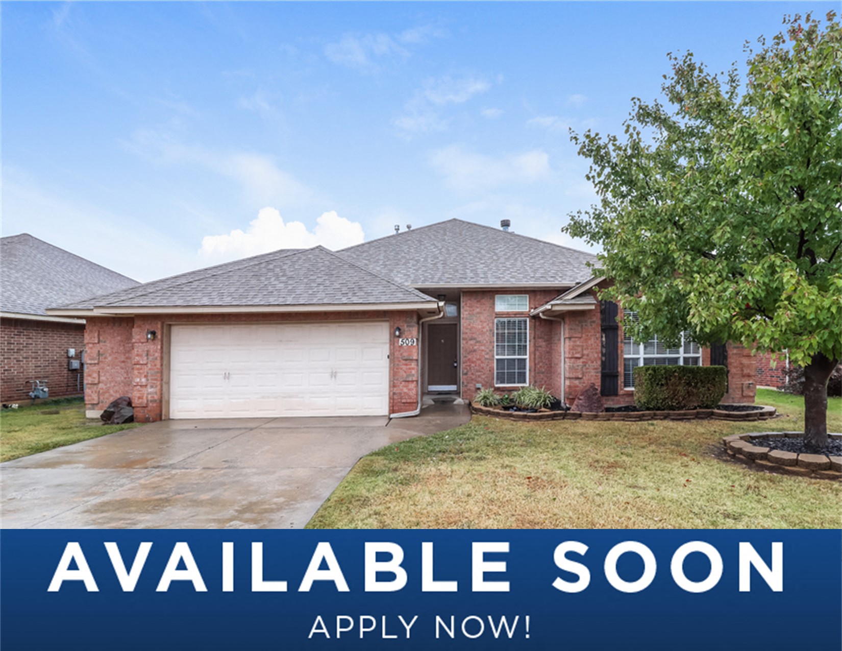 updated home in a neighborhood with aiable soon sign