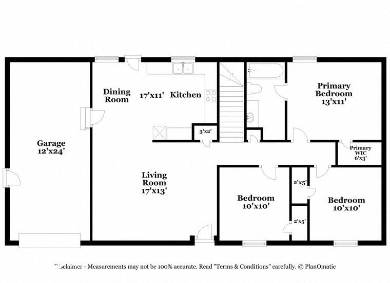 a floor plan of a house with a bedroom and a living room