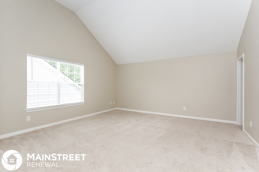 the upstairs bedroom is clean and ready to be used as an office