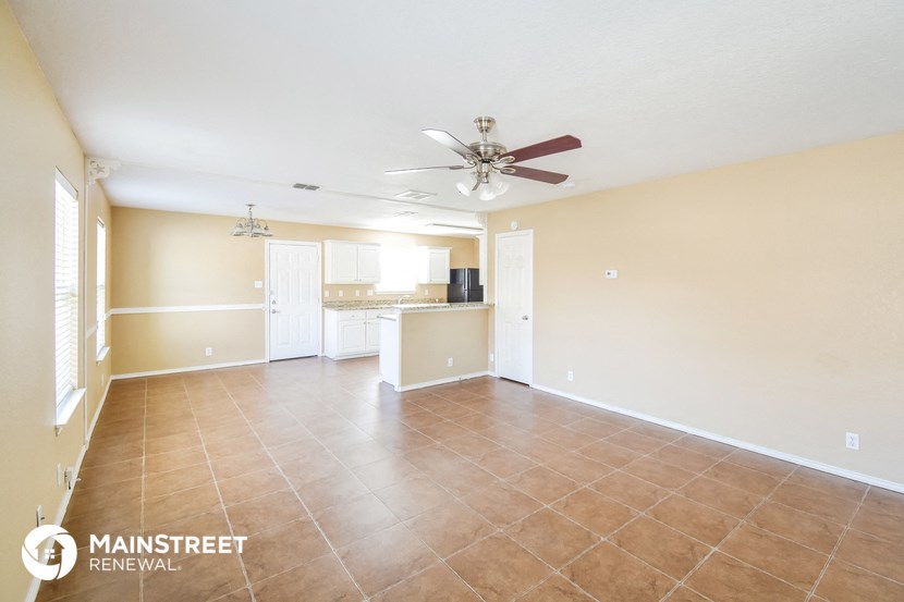 the living room and kitchen are spacious and ready for you to use