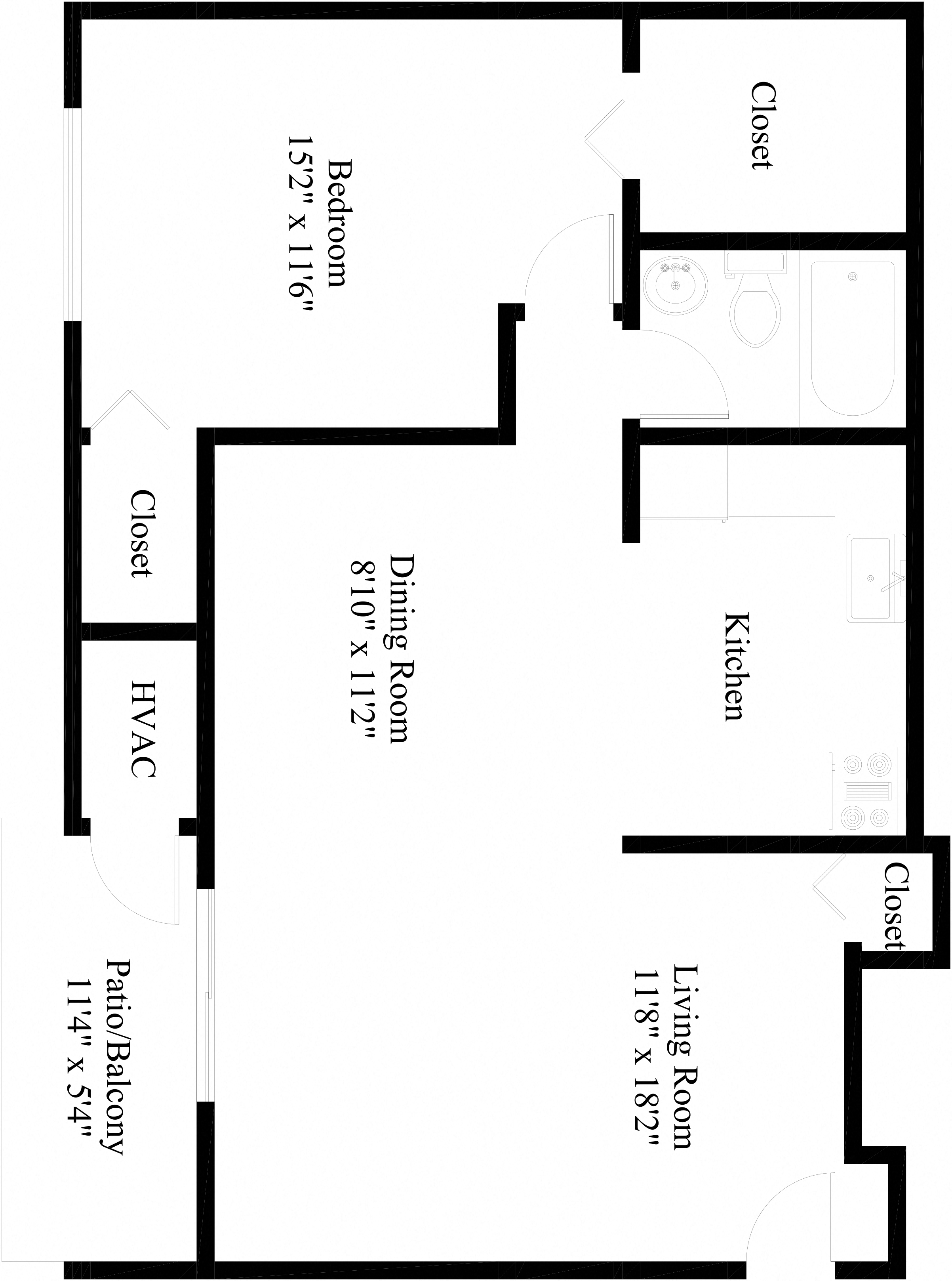 1 Bed 1 Bath Apt in Harrisburg