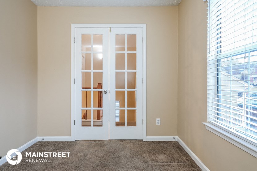 the living room is clean and ready for the tenants to move in