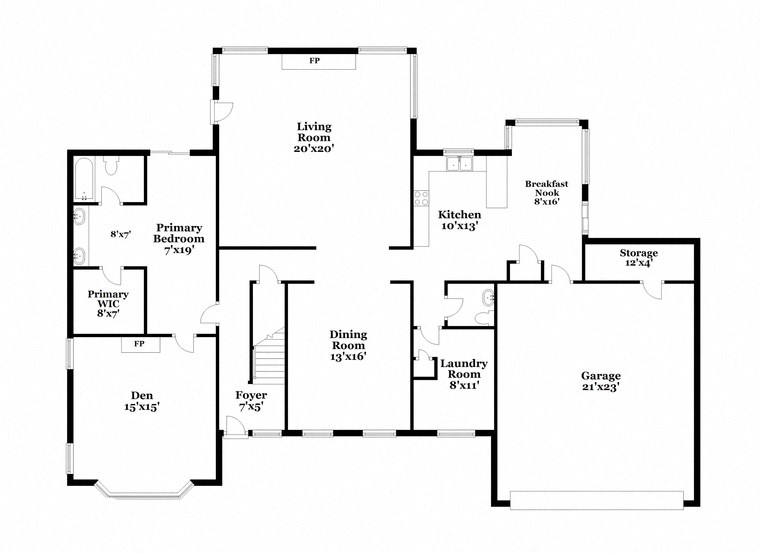 floor plan with floors and bedrooms