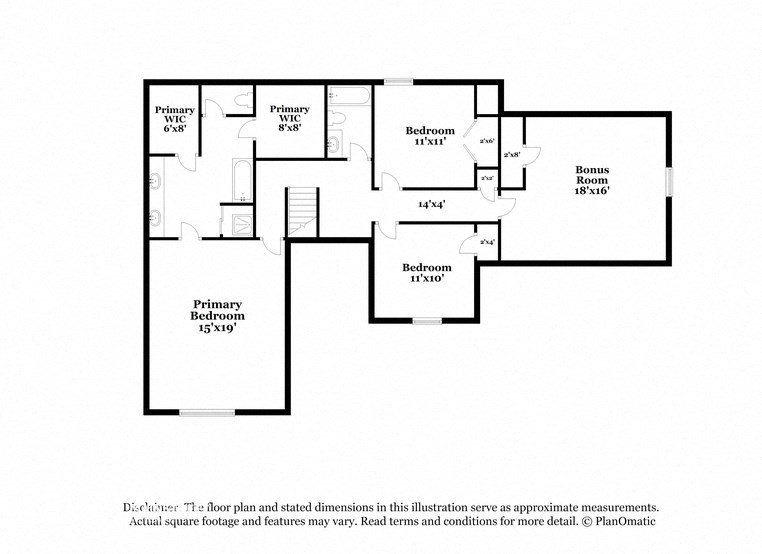 the floor plan of the third level of the apartment building