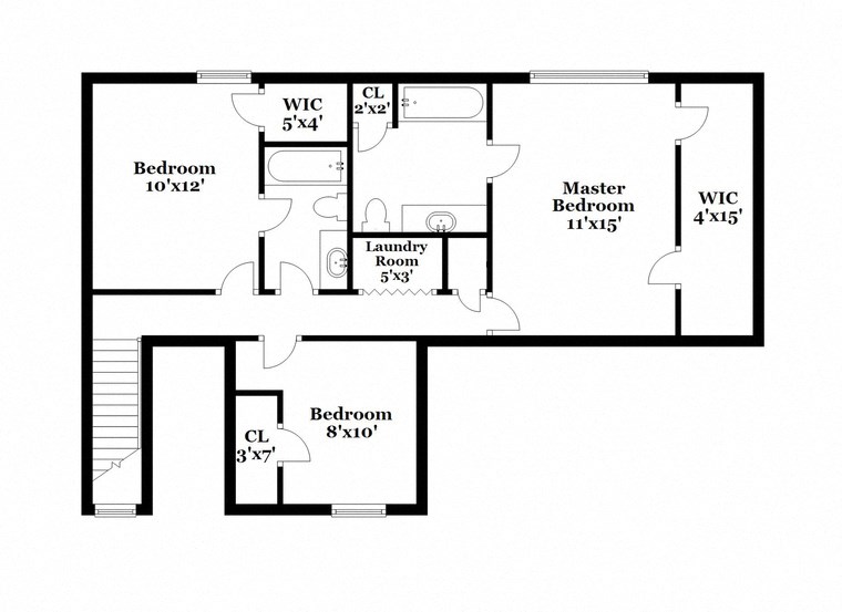 a floor plan of a house with an open floor plan