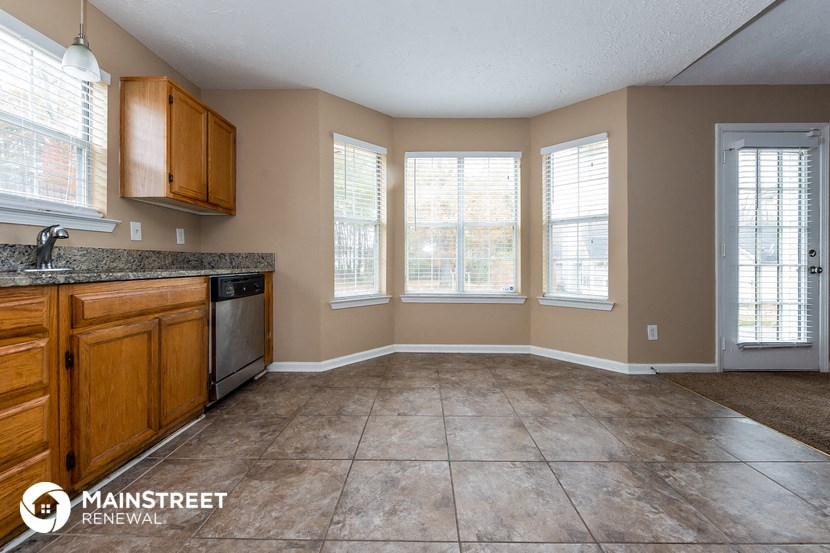 the kitchen and dining room are spacious and ready for you to use