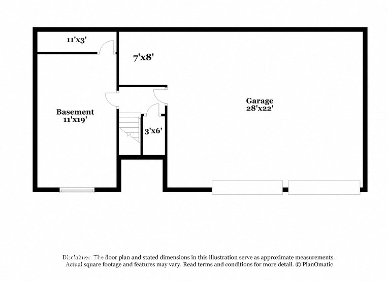 the schematic diagram of the floor plan of the apartment