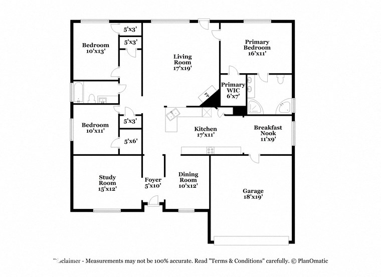 this floor plan is an approximation of our floor plan and may not include all measurements