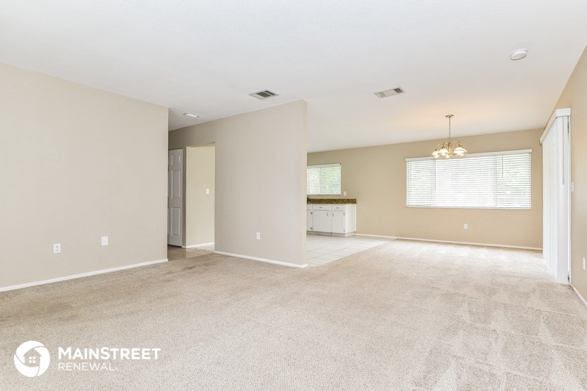 the living room and kitchen are spacious and ready for you to use