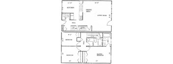 Three Bedroom 2.5 Bathroom Townhouse Style T20