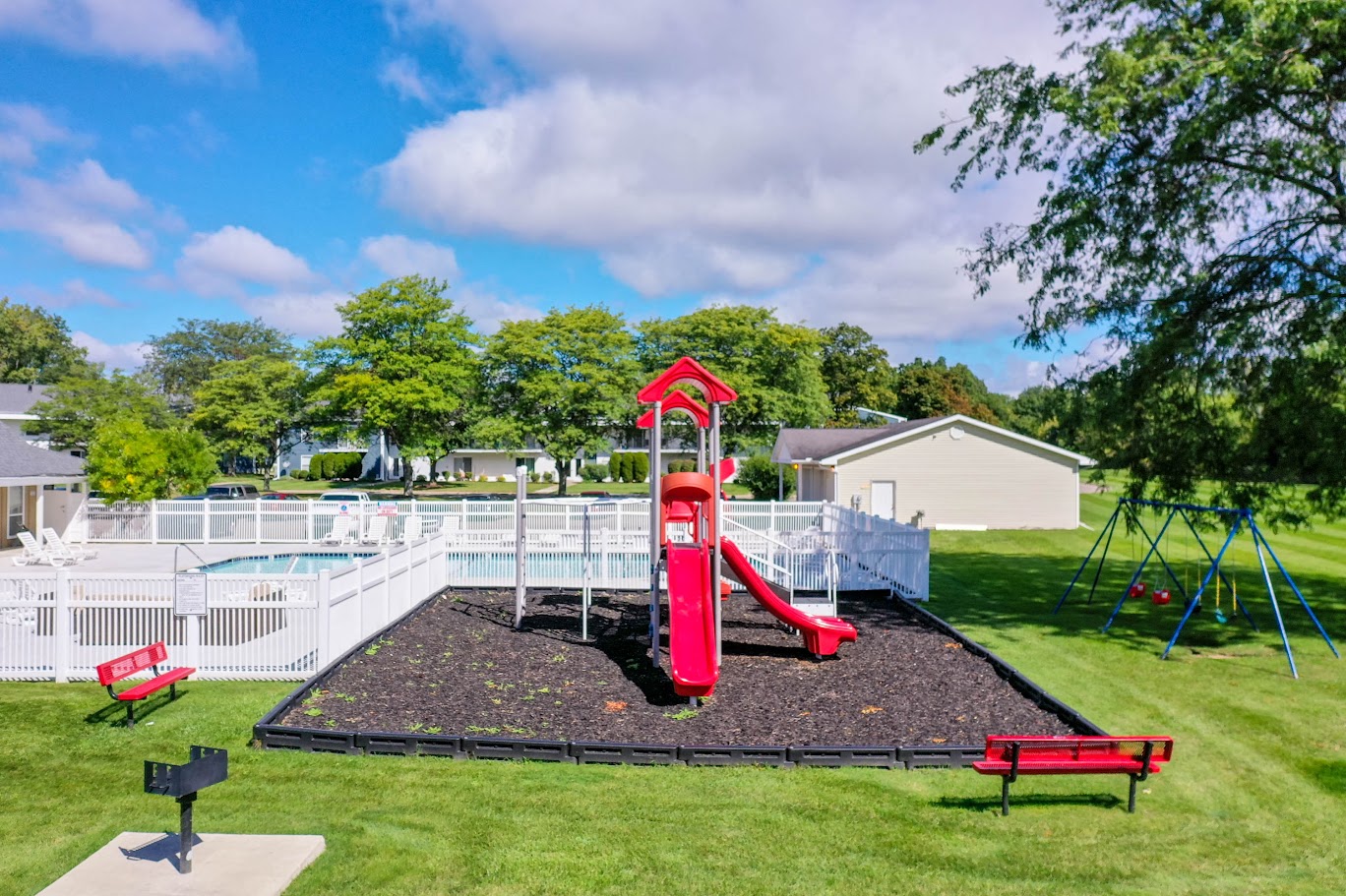 our apartments have a playground for your kids to play