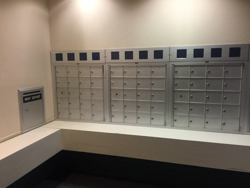 the lockers in the administration building