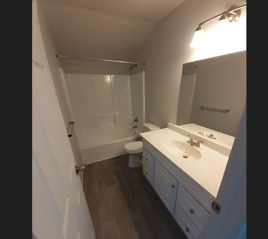 a bathroom with a sink and a toilet