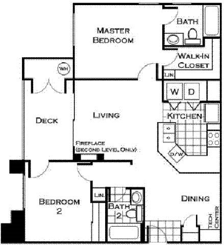 San Diego Floorplan San Diego Floorplan at Estancia Apartment Homes