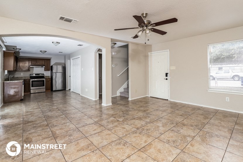 the living room and kitchen of this home are clean and ready to be remodeled