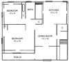 2 bedroom floor plan 2 Bedroom