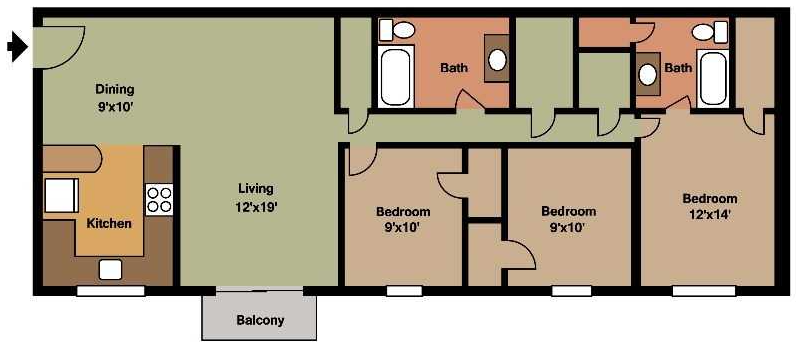 1536 Allegheny Avenue 1-3 Beds Apartment for Rent - Photo Gallery 13