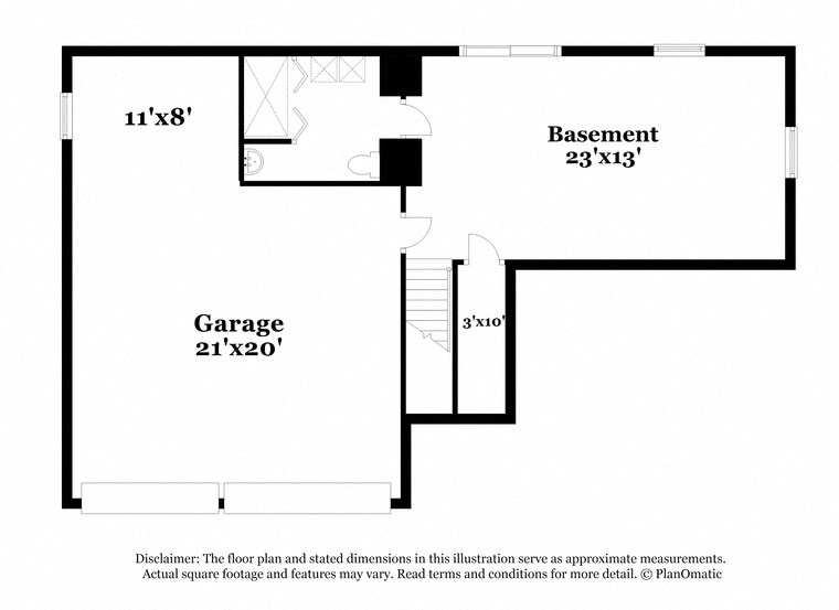 the schematic diagram of the floor plan of the house