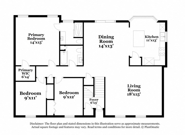 a floor plan of a house with bedrooms and a living room