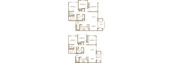 Three Bedroom C Floor Plan at Valencia at Gale Ranch, California, 94582