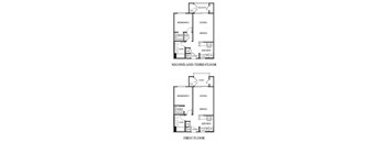 One Bedroom Floor Plan at Valencia at Gale Ranch, San Ramon, 94582