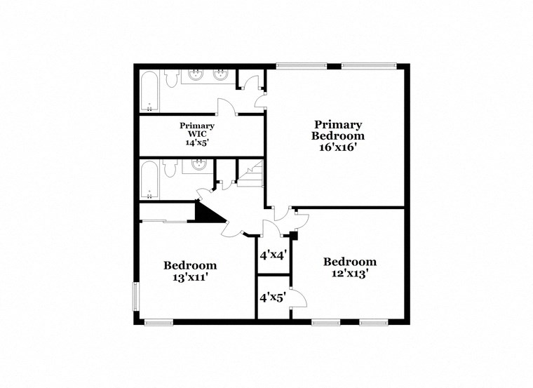 a floor plan of a house with a bedroom and a living room