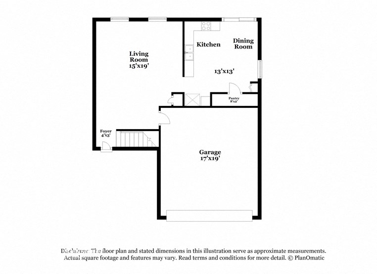 the schematic diagram of the floor plan of the house