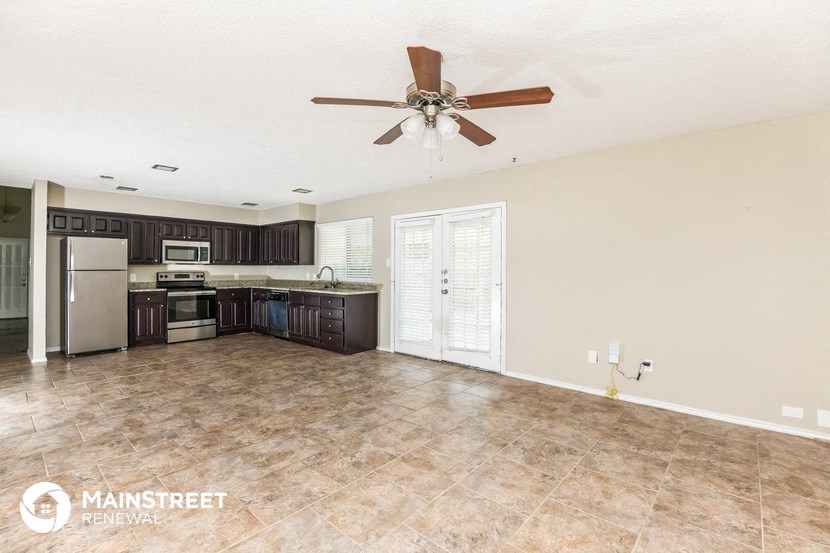 the kitchen and living room are spacious and ready for you to use