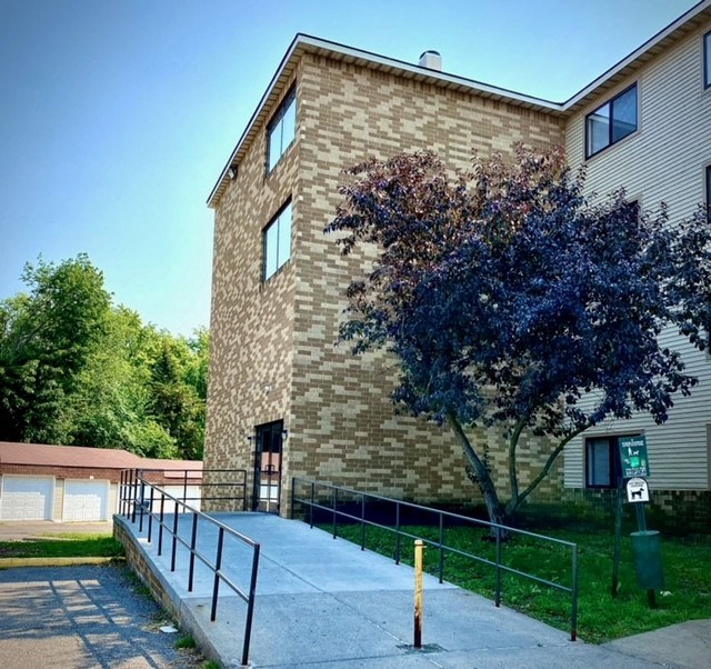 Entrance at Rainbow Plaza, Anoka, Minnesota