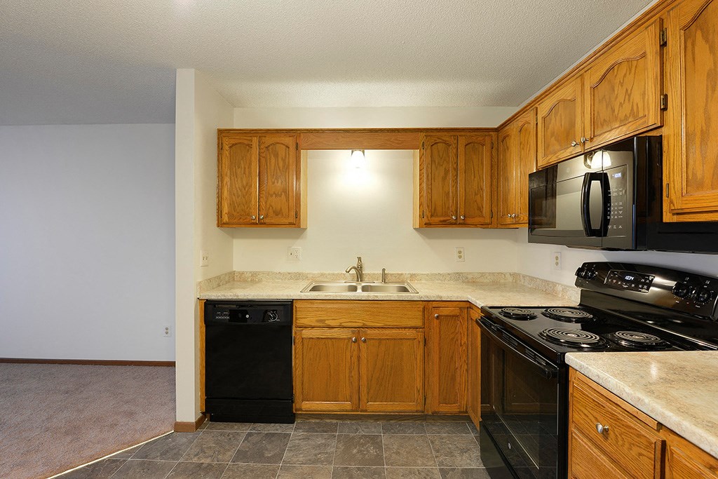 Spacious Kitchen at Rainbow Plaza, Anoka, MN, 55303