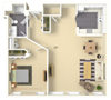 1 Bedroom, 1 Bath