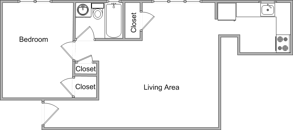 1 Bedroom - Small