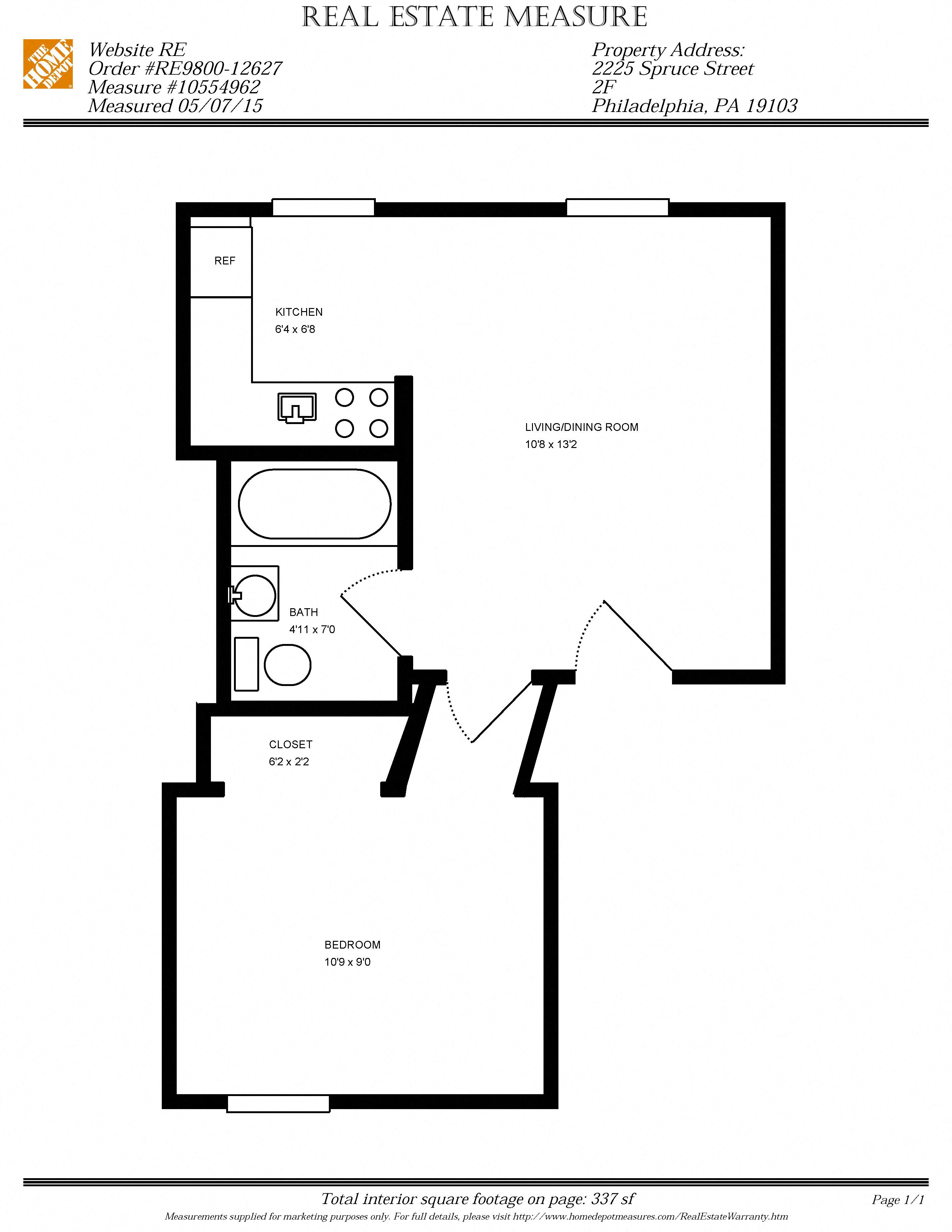 1 Bed, 1 Bath