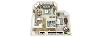 One Bedroom, Plan A
