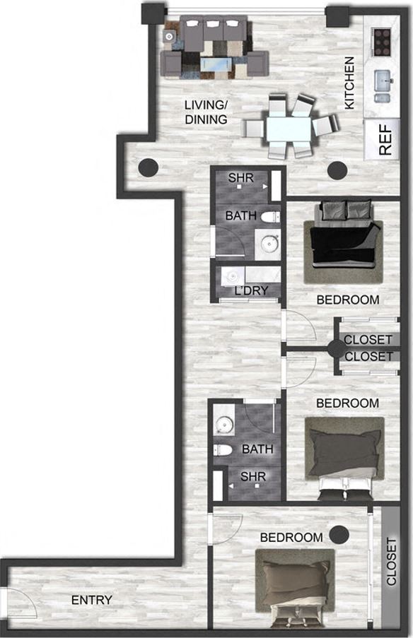 3 Bedroom 2 Bathroom