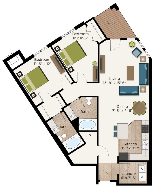 The Jackson Floor Plan at The Communities of River Crossing, Saint Paul