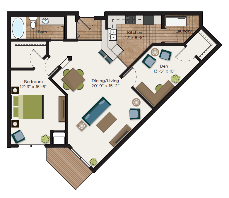 The Kellogg Floor Plan at The Communities of River Crossing, Saint Paul, 55116